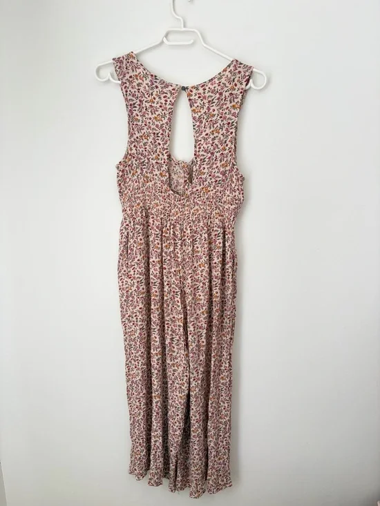American Eagle Outfitters Floral Sleevelessu V-Neck Jumpsuit - Picture 5 of 7